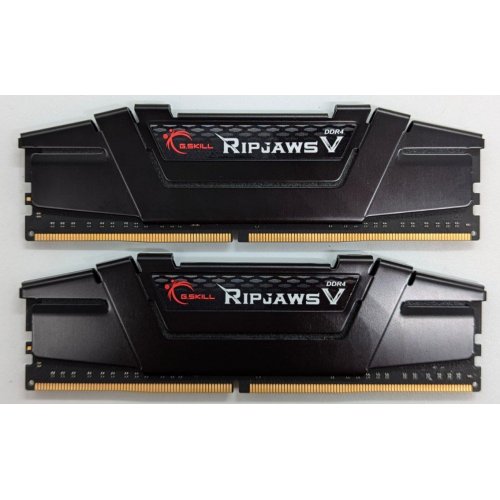 Купить Озу G.Skill DDR4 16GB (2x8GB) 3600Mhz Ripjaws V Black (F4-3600C18D-16GVK) (Восстановлено продавцом, 718422) с проверкой совместимости: обзор, характеристики, цена в Киеве, Днепре, Одессе, Харькове, Украине | интернет-магазин TELEMART.UA фото