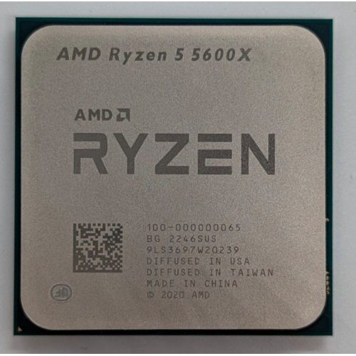 Процесор AMD Ryzen 5 5600X 3.7(4.6)GHz 32MB sAM4 Tray (100-000000065) (Відновлено продавцем, 718477) купити з перевіркою сумісності: огляд, характеристики, ціна у Києві, Львові, Вінниці, Хмельницькому, Івано-Франківську, Україні | інтернет-магазин TELEMART.UA фото