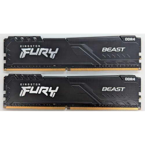 Купить Озу Kingston DDR4 32GB (2x16GB) 3600Mhz FURY Beast Black (KF436C18BBK2/32) (Восстановлено продавцом, 718797) с проверкой совместимости: обзор, характеристики, цена в Киеве, Днепре, Одессе, Харькове, Украине | интернет-магазин TELEMART.UA фото