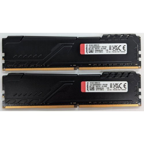 Купить Озу Kingston DDR4 32GB (2x16GB) 3600Mhz FURY Beast Black (KF436C18BBK2/32) (Восстановлено продавцом, 718797) с проверкой совместимости: обзор, характеристики, цена в Киеве, Днепре, Одессе, Харькове, Украине | интернет-магазин TELEMART.UA фото