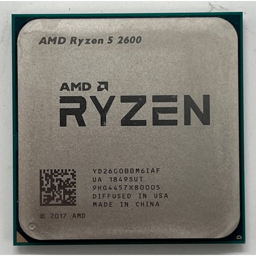 Процесор AMD Ryzen 5 2600 3.4(3.9)GHz 16MB sAM4 Box (YD2600BBAFBOX) (Відновлено продавцем, 718824) купити з перевіркою сумісності: огляд, характеристики, ціна у Києві, Львові, Вінниці, Хмельницькому, Івано-Франківську, Україні | інтернет-магазин TELEMART.UA фото