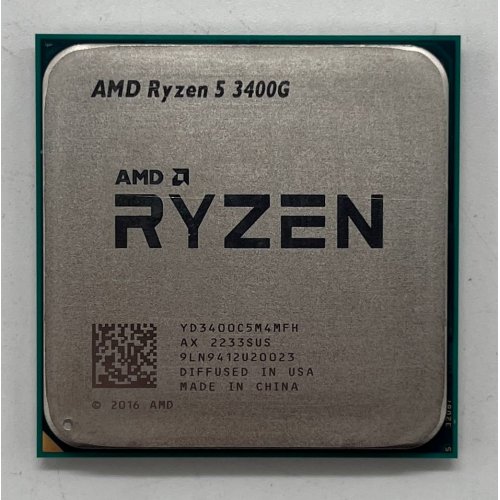 Процесор AMD Ryzen 5 3400G 3.7(4.2)GHz 4MB sAM4 Tray (YD3400C5M4MFH) (Відновлено продавцем, 718843) купити з перевіркою сумісності: огляд, характеристики, ціна у Києві, Львові, Вінниці, Хмельницькому, Івано-Франківську, Україні | інтернет-магазин TELEMART.UA фото