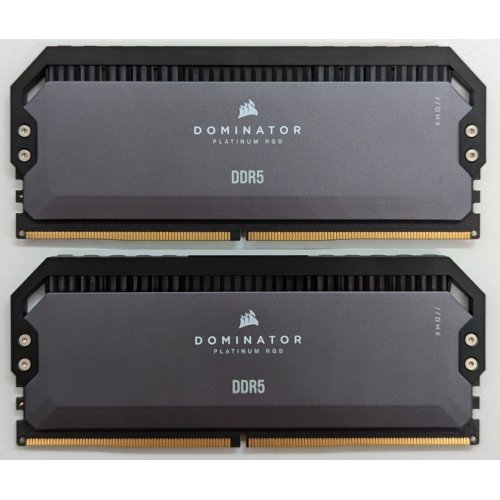 Озп Corsair DDR5 32GB (2x16GB) 6000Mhz Dominator Platinum RGB AMD EXPO (CMT32GX5M2D6000Z36) (Відновлено продавцем, 718849) купити з перевіркою сумісності: огляд, характеристики, ціна у Києві, Львові, Вінниці, Хмельницькому, Івано-Франківську, Україні | інтернет-магазин TELEMART.UA фото