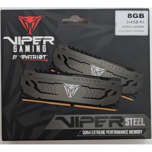 Купить Озу Patriot DDR4 8GB (2x4GB) 3200Mhz Viper Steel (PVS48G320C6K) (Восстановлено продавцом, 718900) с проверкой совместимости: обзор, характеристики, цена в Киеве, Днепре, Одессе, Харькове, Украине | интернет-магазин TELEMART.UA фото