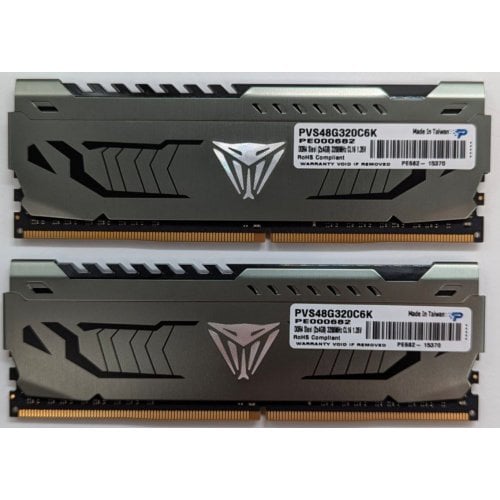 Купить Озу Patriot DDR4 8GB (2x4GB) 3200Mhz Viper Steel (PVS48G320C6K) (Восстановлено продавцом, 718900) с проверкой совместимости: обзор, характеристики, цена в Киеве, Днепре, Одессе, Харькове, Украине | интернет-магазин TELEMART.UA фото