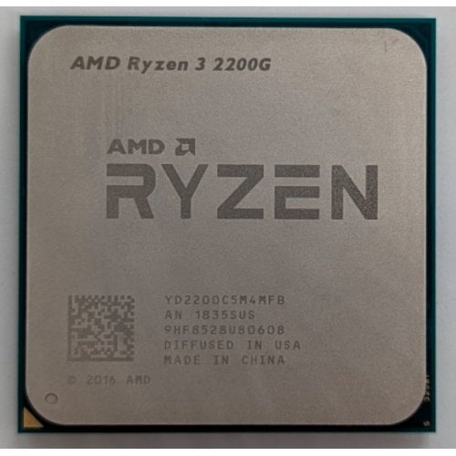 Процесор AMD Ryzen 3 2200G 3.5(3.7)GHz sAM4 Tray (YD2200C5M4MFB) (Відновлено продавцем, 718930) купити з перевіркою сумісності: огляд, характеристики, ціна у Києві, Львові, Вінниці, Хмельницькому, Івано-Франківську, Україні | інтернет-магазин TELEMART.UA фото