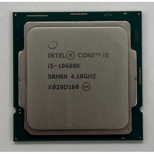 Купить Процессор Intel Core i5-10600K 4.1(4.8)GHz 12MB s1200 Tray (CM8070104282134) (Восстановлено продавцом, 718933) с проверкой совместимости: обзор, характеристики, цена в Киеве, Днепре, Одессе, Харькове, Украине | интернет-магазин TELEMART.UA фото