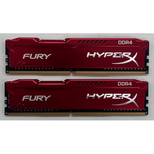 Купить Озу Kingston DDR4 16GB (2x8GB) 3466Mhz HyperX Fury Red (HX434C19FR2K2/16) (Восстановлено продавцом, 718976) с проверкой совместимости: обзор, характеристики, цена в Киеве, Днепре, Одессе, Харькове, Украине | интернет-магазин TELEMART.UA фото