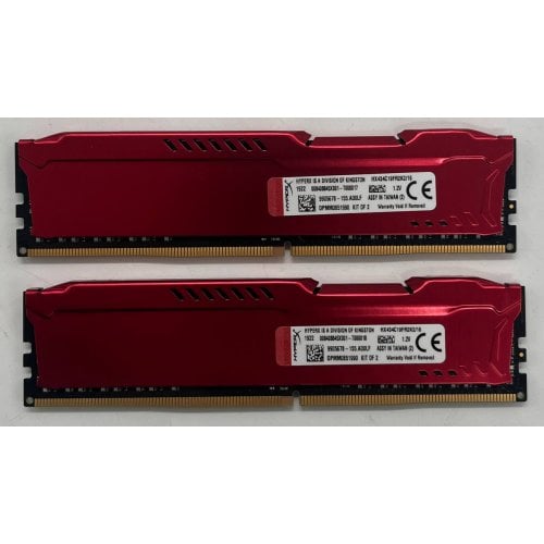 Купить Озу Kingston DDR4 16GB (2x8GB) 3466Mhz HyperX Fury Red (HX434C19FR2K2/16) (Восстановлено продавцом, 718976) с проверкой совместимости: обзор, характеристики, цена в Киеве, Днепре, Одессе, Харькове, Украине | интернет-магазин TELEMART.UA фото