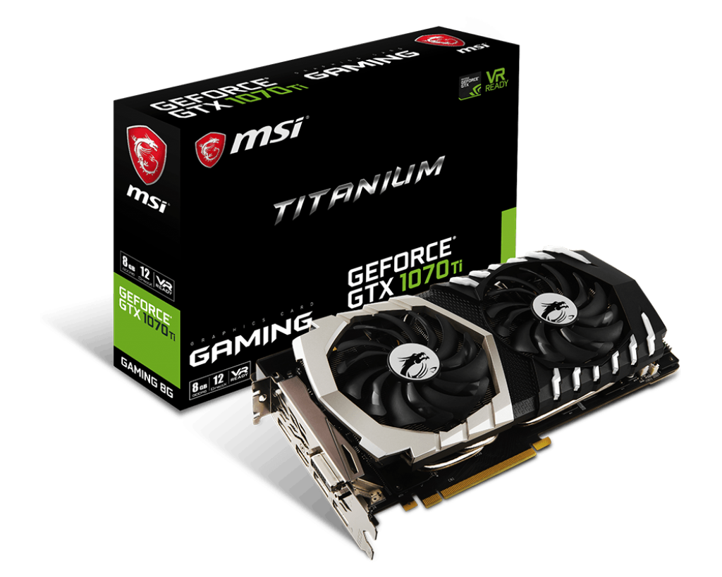 Продать Видеокарта MSI GeForce GTX 1070 TI Titanium 8192MB (GTX 1070 Ti  Titanium 8G) по Trade-In интернет-магазине Телемарт - Киев, Днепр, Украина