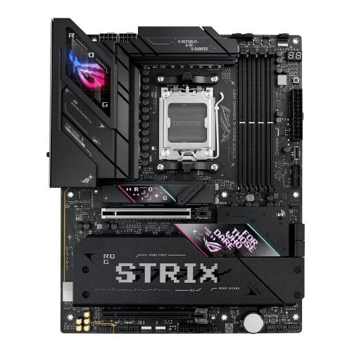 Купить Материнская плата Asus ROG STRIX B850-E GAMING WIFI (sAM5, AMD B850) с проверкой совместимости: обзор, характеристики, цена в Киеве, Днепре, Одессе, Харькове, Украине | интернет-магазин TELEMART.UA фото