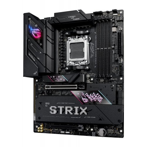 Купить Материнская плата Asus ROG STRIX B850-E GAMING WIFI (sAM5, AMD B850) с проверкой совместимости: обзор, характеристики, цена в Киеве, Днепре, Одессе, Харькове, Украине | интернет-магазин TELEMART.UA фото