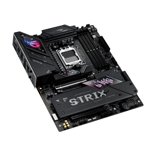 Купить Материнская плата Asus ROG STRIX B850-E GAMING WIFI (sAM5, AMD B850) с проверкой совместимости: обзор, характеристики, цена в Киеве, Днепре, Одессе, Харькове, Украине | интернет-магазин TELEMART.UA фото