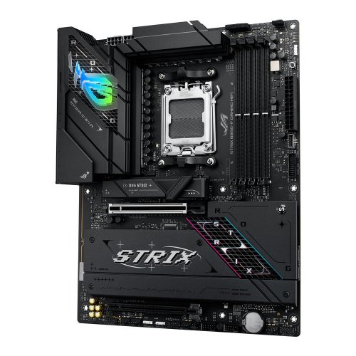 Купить Материнская плата Asus ROG STRIX B850-F GAMING WIFI (sAM5, AMD B850) с проверкой совместимости: обзор, характеристики, цена в Киеве, Днепре, Одессе, Харькове, Украине | интернет-магазин TELEMART.UA фото