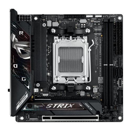 Купить Материнская плата Asus ROG STRIX B850-I GAMING WIFI (sAM5, AMD B850) с проверкой совместимости: обзор, характеристики, цена в Киеве, Днепре, Одессе, Харькове, Украине | интернет-магазин TELEMART.UA фото