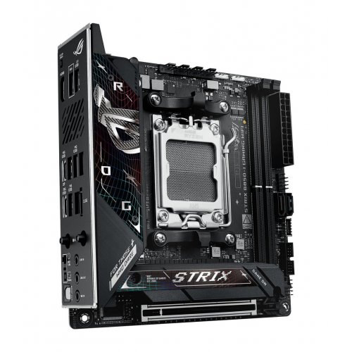 Купить Материнская плата Asus ROG STRIX B850-I GAMING WIFI (sAM5, AMD B850) с проверкой совместимости: обзор, характеристики, цена в Киеве, Днепре, Одессе, Харькове, Украине | интернет-магазин TELEMART.UA фото