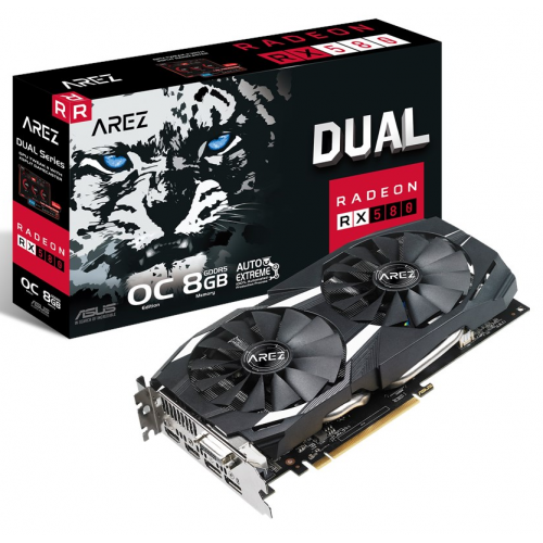 Відеокарта Asus AREZ Radeon RX 580 Dual OC 8192MB (AREZ-DUAL-RX580-O8G) (Відновлено продавцем, 719313) купити з перевіркою сумісності: огляд, характеристики, ціна у Києві, Львові, Вінниці, Хмельницькому, Івано-Франківську, Україні | інтернет-магазин TELEMART.UA фото