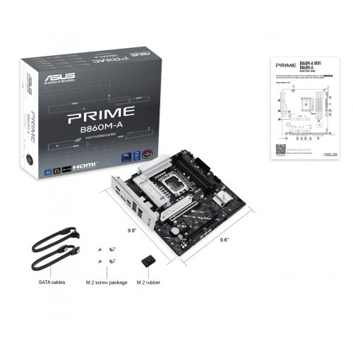 Купить Материнская плата Asus PRIME B860M-A (s1851, Intel B860) с проверкой совместимости: обзор, характеристики, цена в Киеве, Днепре, Одессе, Харькове, Украине | интернет-магазин TELEMART.UA фото