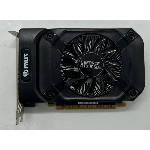 Відеокарта Palit GeForce GTX 1050 Ti StormX 4096MB (NE5105T018G1-1070F) (Відновлено продавцем, 719333) купити з перевіркою сумісності: огляд, характеристики, ціна у Києві, Львові, Вінниці, Хмельницькому, Івано-Франківську, Україні | інтернет-магазин TELEMART.UA фото