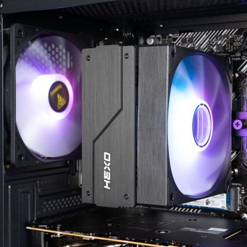Купити Комп'ютер HEXO Gaming RTX4060 Pro+ (HGP-A520-5600N4060-32S1TBKMSH) Black/Mesh - ціна в Києві, Львові, Вінниці, Хмельницькому, Франківську, Україні | інтернет-магазин TELEMART.UA фото