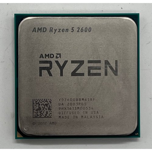 Купить Процессор AMD Ryzen 5 2600 3.4(3.9)GHz 16MB sAM4 Tray (YD2600BBM6IAF) (Восстановлено продавцом, 719472) с проверкой совместимости: обзор, характеристики, цена в Киеве, Днепре, Одессе, Харькове, Украине | интернет-магазин TELEMART.UA фото