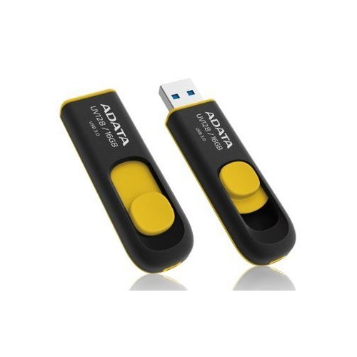 Photo A-Data UV128 16GB USB 3.1 Black/yellow (AUV128-16G-RBY)