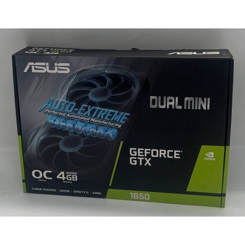 Відеокарта Asus GeForce GTX 1650 Dual Mini OC 4096MB (DUAL-GTX1650-O4GD6-MINI) (Відновлено продавцем, 719748) купити з перевіркою сумісності: огляд, характеристики, ціна у Києві, Львові, Вінниці, Хмельницькому, Івано-Франківську, Україні | інтернет-магазин TELEMART.UA фото