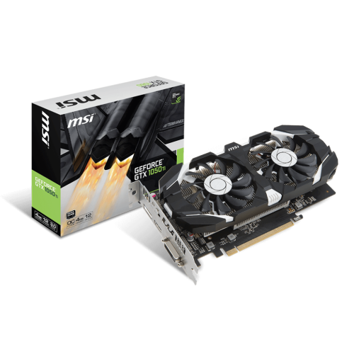 Відеокарта MSI GeForce GTX 1050 Ti Dual Fan OC 4096MB (GTX 1050 TI 4GT OC) (Відновлено продавцем, 719752) купити з перевіркою сумісності: огляд, характеристики, ціна у Києві, Львові, Вінниці, Хмельницькому, Івано-Франківську, Україні | інтернет-магазин TELEMART.UA фото