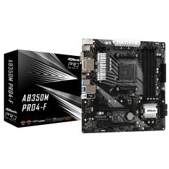 Материнская плата AsRock AB350M Pro4-F (sAM4, AMD B350) (Восстановлено продавцом, 719803)