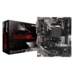 Материнская плата AsRock B450M-HDV R4.0 (sAM4, AMD B450) (Восстановлено продавцом, 719811)