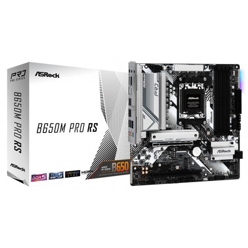 Купить Уценка материнская плата AsRock B650M Pro RS (sAM5, AMD B650) (Следи установки, 719830) с проверкой совместимости: обзор, характеристики, цена в Киеве, Днепре, Одессе, Харькове, Украине | интернет-магазин TELEMART.UA фото