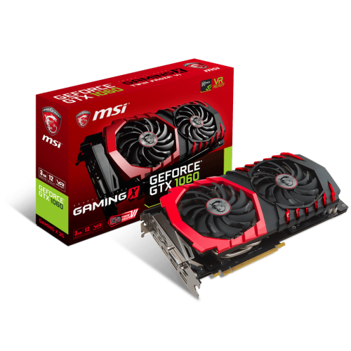 Відеокарта MSI GeForce GTX 1060 Gaming X 3072MB (GTX 1060 GAMING X 3G) (Відновлено продавцем, 719863) купити з перевіркою сумісності: огляд, характеристики, ціна у Києві, Львові, Вінниці, Хмельницькому, Івано-Франківську, Україні | інтернет-магазин TELEMART.UA фото