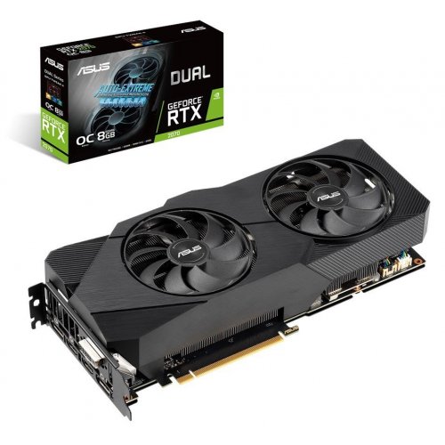 Купить Видеокарта Asus GeForce RTX 2070 Dual Evo OC 8192MB (DUAL-RTX2070-O8G-EVO) (Восстановлено продавцом, 720190) с проверкой совместимости: обзор, характеристики, цена в Киеве, Днепре, Одессе, Харькове, Украине | интернет-магазин TELEMART.UA фото