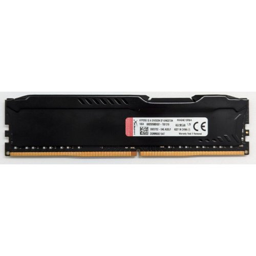 Озп Kingston DDR4 4Gb 2400Mhz HyperX FURY Black (HX424C15FB/4) (Відновлено продавцем, 720227) купити з перевіркою сумісності: огляд, характеристики, ціна у Києві, Львові, Вінниці, Хмельницькому, Івано-Франківську, Україні | інтернет-магазин TELEMART.UA фото