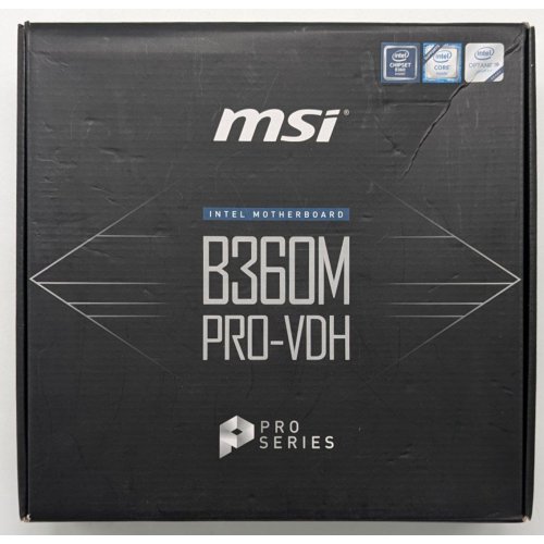 Материнська плата MSI B360M PRO-VDH (s1151-v2, Intel B360) (Відновлено продавцем, 720258) купити з перевіркою сумісності: огляд, характеристики, ціна у Києві, Львові, Вінниці, Хмельницькому, Івано-Франківську, Україні | інтернет-магазин TELEMART.UA фото