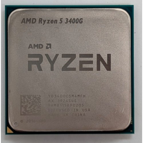 Купить Процессор AMD Ryzen 5 3400G 3.7(4.2)GHz 4MB sAM4 Tray (YD3400C5M4MFH) (Восстановлено продавцом, 720288) с проверкой совместимости: обзор, характеристики, цена в Киеве, Днепре, Одессе, Харькове, Украине | интернет-магазин TELEMART.UA фото