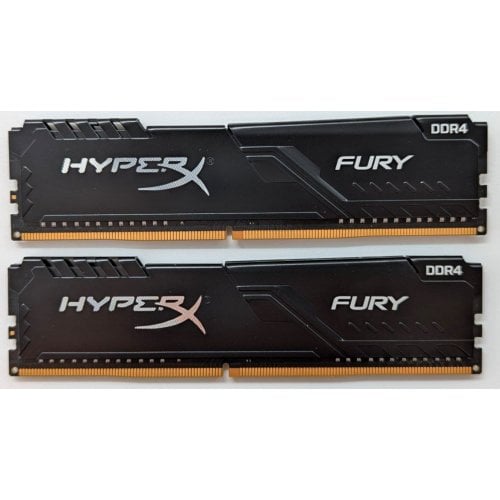 Купить Озу HyperX DDR4 16GB (2x8GB) 2666Mhz Fury Black (HX426C16FB3K2/16) (Восстановлено продавцом, 720348) с проверкой совместимости: обзор, характеристики, цена в Киеве, Днепре, Одессе, Харькове, Украине | интернет-магазин TELEMART.UA фото