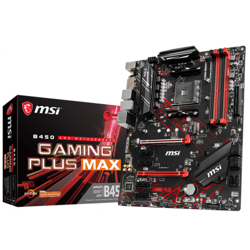 Купить Материнская плата MSI B450 GAMING PLUS MAX (sAM4, AMD B450) (Восстановлено продавцом, 720600) с проверкой совместимости: обзор, характеристики, цена в Киеве, Днепре, Одессе, Харькове, Украине | интернет-магазин TELEMART.UA фото