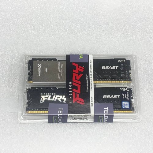 Уцінка озп Kingston DDR4 32GB (2x16GB) 3600Mhz FURY Beast Black (KF436C18BBK2/32) (Пошкоджено пакування, 720630) купити з перевіркою сумісності: огляд, характеристики, ціна у Києві, Львові, Вінниці, Хмельницькому, Івано-Франківську, Україні | інтернет-магазин TELEMART.UA фото