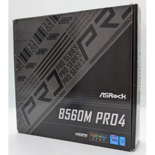 Купить Материнская плата AsRock B560M Pro4 (s1200, Intel B560) (Восстановлено продавцом, 720740) с проверкой совместимости: обзор, характеристики, цена в Киеве, Днепре, Одессе, Харькове, Украине | интернет-магазин TELEMART.UA фото