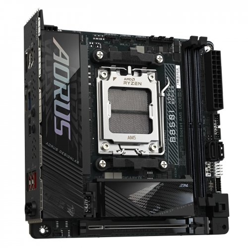 Купить Материнская плата Gigabyte B850I AORUS PRO (sAM5, AMD B850) с проверкой совместимости: обзор, характеристики, цена в Киеве, Днепре, Одессе, Харькове, Украине | интернет-магазин TELEMART.UA фото