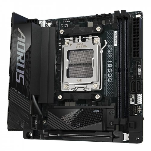 Купить Материнская плата Gigabyte B850I AORUS PRO (sAM5, AMD B850) с проверкой совместимости: обзор, характеристики, цена в Киеве, Днепре, Одессе, Харькове, Украине | интернет-магазин TELEMART.UA фото