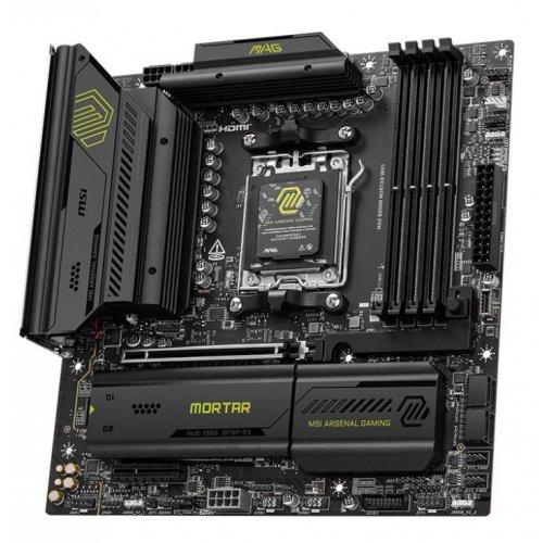 Купить Материнская плата MSI MAG B850M MORTAR WIFI (sAM5, AMD B850) с проверкой совместимости: обзор, характеристики, цена в Киеве, Днепре, Одессе, Харькове, Украине | интернет-магазин TELEMART.UA фото