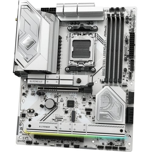 Купить Материнская плата AsRock B850 Steel Legend WiFi (sAM5, AMD B850) с проверкой совместимости: обзор, характеристики, цена в Киеве, Днепре, Одессе, Харькове, Украине | интернет-магазин TELEMART.UA фото