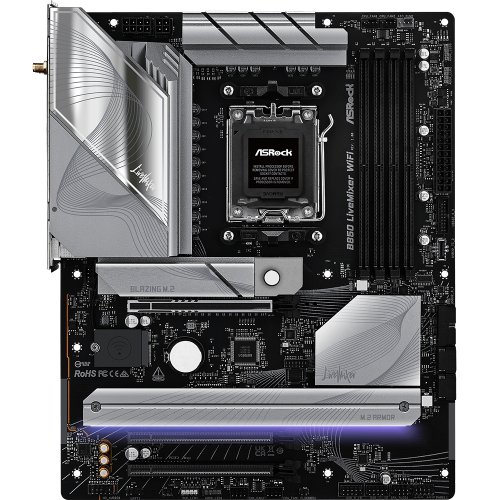 Photo Motherboard AsRock B850 LiveMixer WiFi (sAM5, AMD B850)