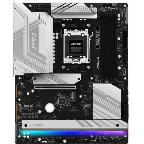 Купить Материнская плата AsRock B850 Pro RS (sAM5, AMD B850) с проверкой совместимости: обзор, характеристики, цена в Киеве, Днепре, Одессе, Харькове, Украине | интернет-магазин TELEMART.UA фото