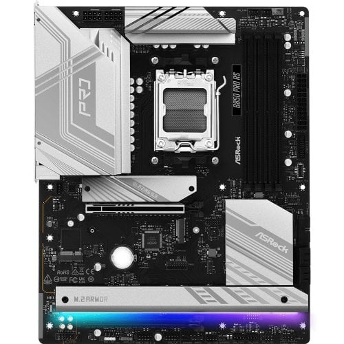 Купить Материнская плата AsRock B850 Pro RS (sAM5, AMD B850) с проверкой совместимости: обзор, характеристики, цена в Киеве, Днепре, Одессе, Харькове, Украине | интернет-магазин TELEMART.UA фото