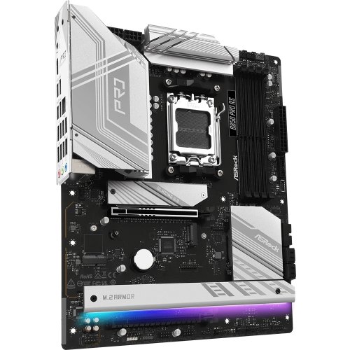 Купить Материнская плата AsRock B850 Pro RS (sAM5, AMD B850) с проверкой совместимости: обзор, характеристики, цена в Киеве, Днепре, Одессе, Харькове, Украине | интернет-магазин TELEMART.UA фото