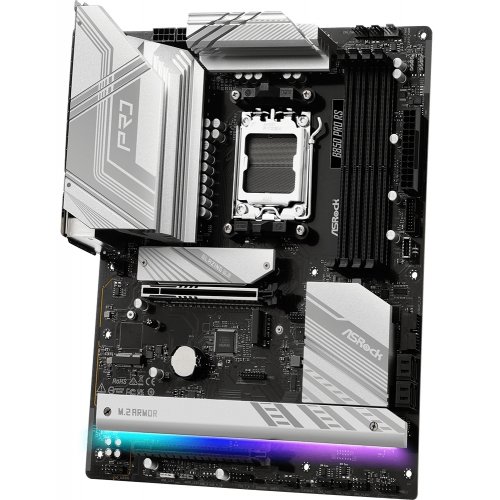 Купить Материнская плата AsRock B850 Pro RS (sAM5, AMD B850) с проверкой совместимости: обзор, характеристики, цена в Киеве, Днепре, Одессе, Харькове, Украине | интернет-магазин TELEMART.UA фото