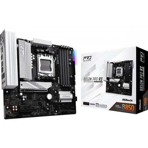 Материнська плата AsRock B850M Pro RS (sAM5, AMD B850) купити з перевіркою сумісності: огляд, характеристики, ціна у Києві, Львові, Вінниці, Хмельницькому, Івано-Франківську, Україні | інтернет-магазин TELEMART.UA фото